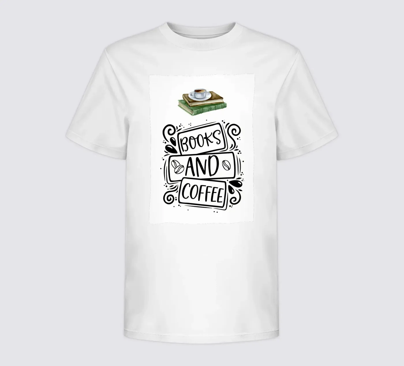 Libri e caffè t-shirt bambini da Aiden Garcia