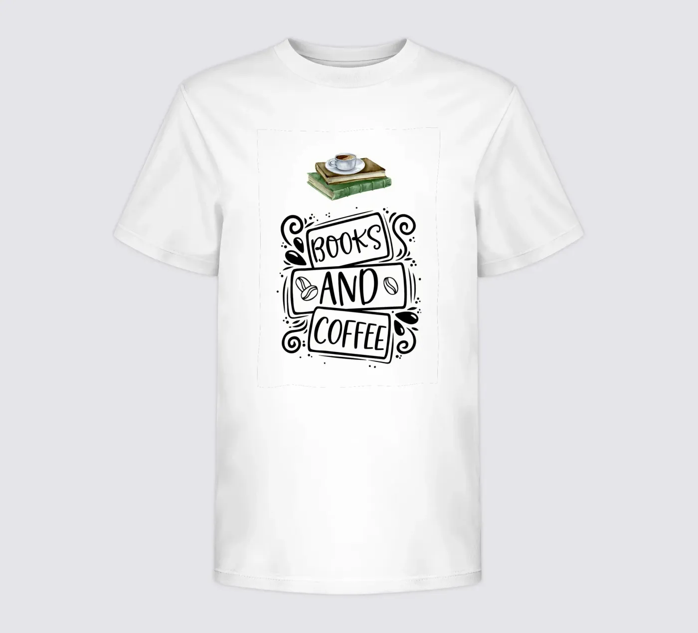 Books and Coffee t-shirt bambini da Aiden Garcia