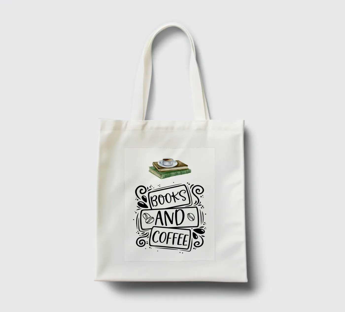 Libri e caffè borsa in juta da Aiden Garcia