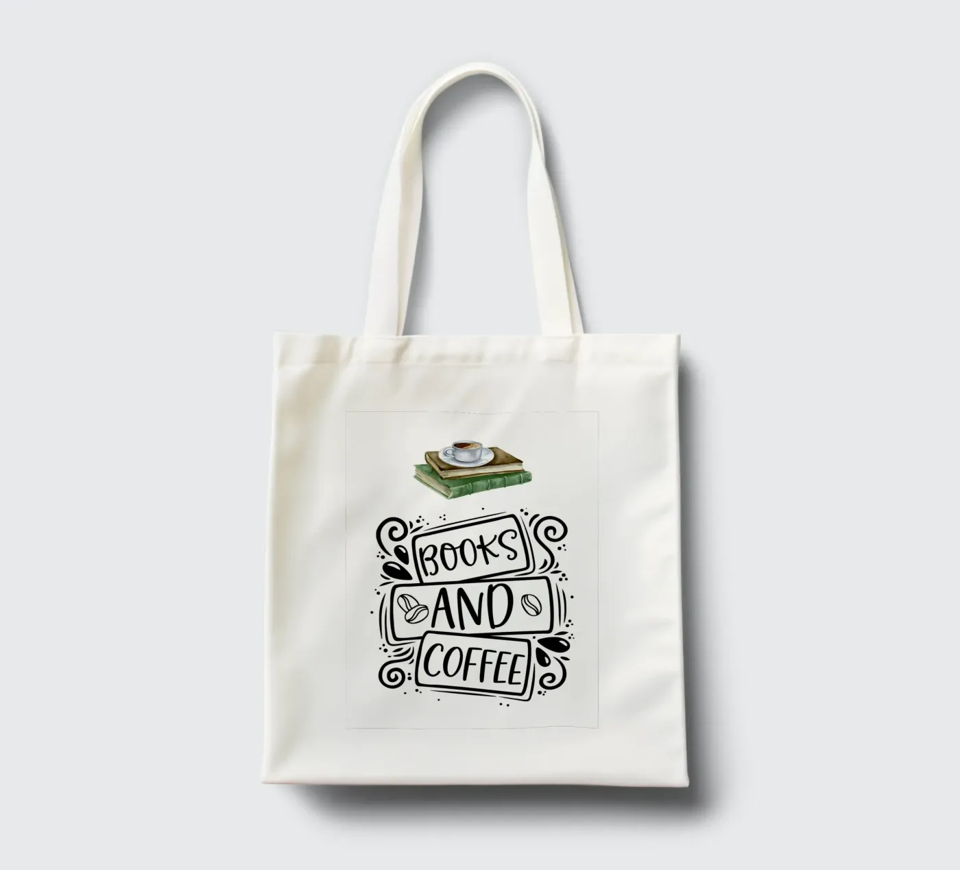 Libri e caffè borsa in juta da Aiden Garcia