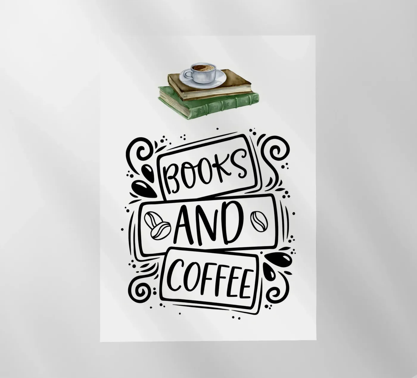 Libri e caffè pellicola backlit da Aiden Garcia