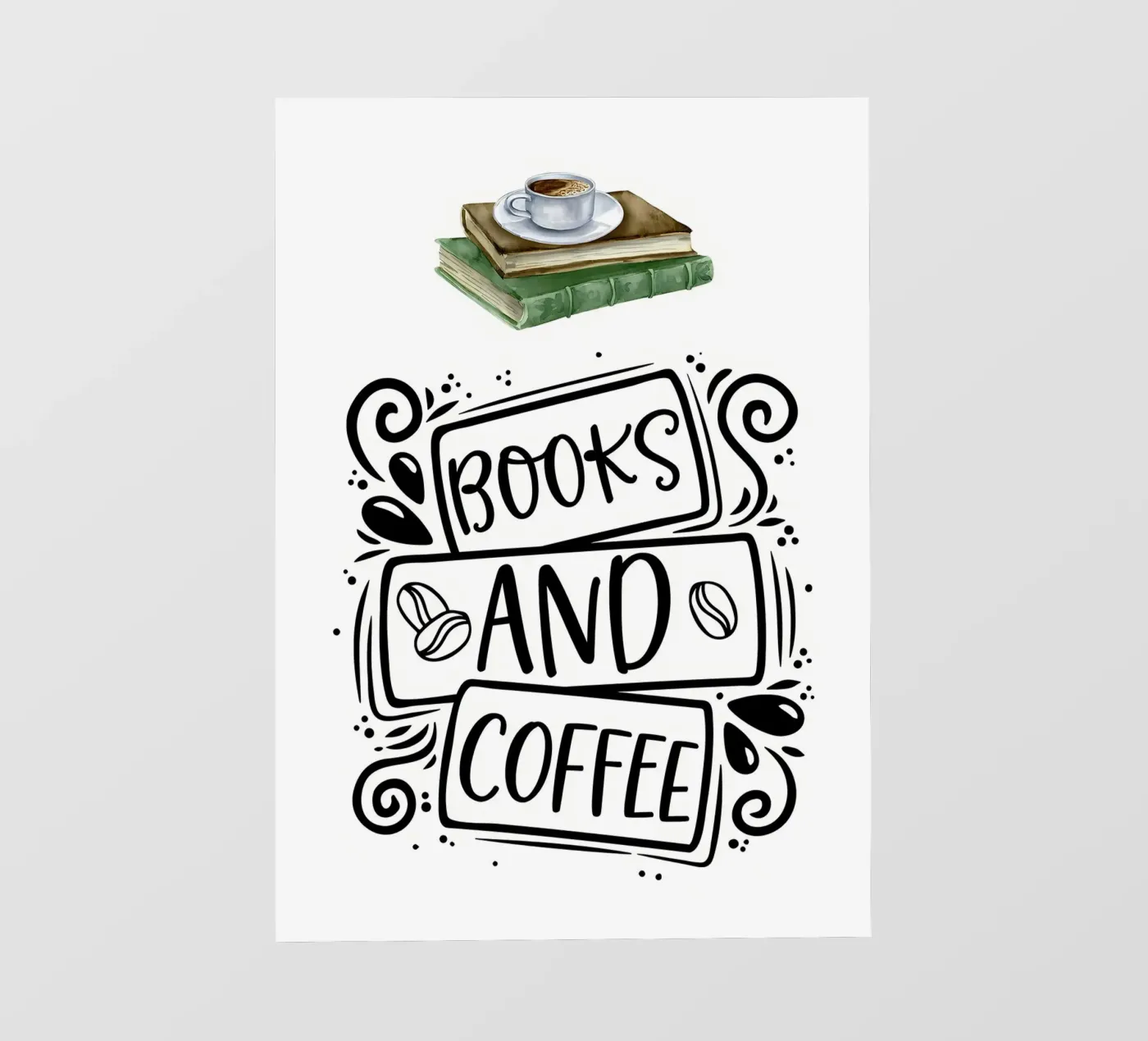 Libri e caffè pellicola backlit da Aiden Garcia