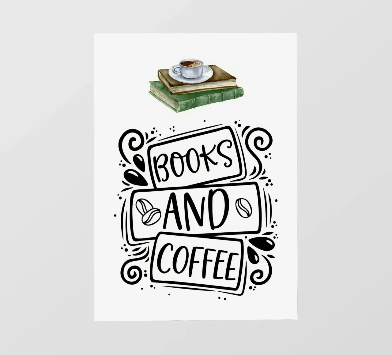 Libri e caffè telo in pvc da Aiden Garcia