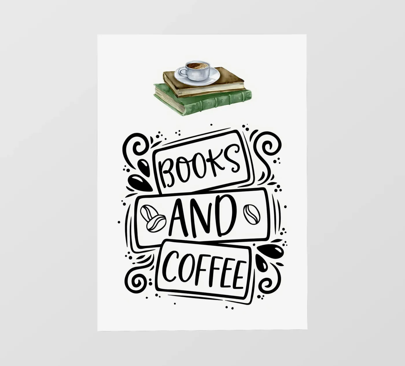 Books and Coffee telo in pvc da Aiden Garcia