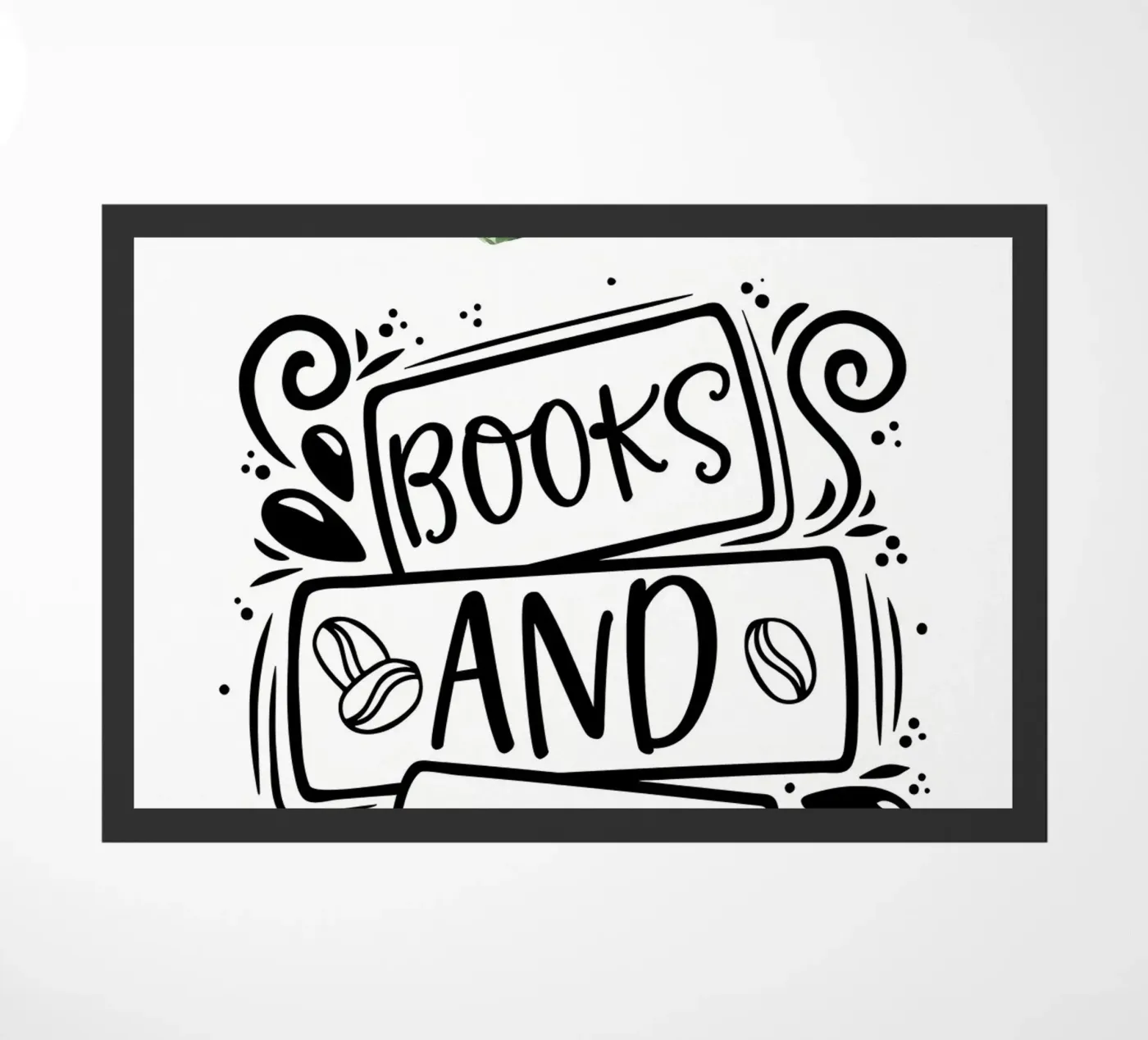 Livres et café paillasson de Aiden Garcia
