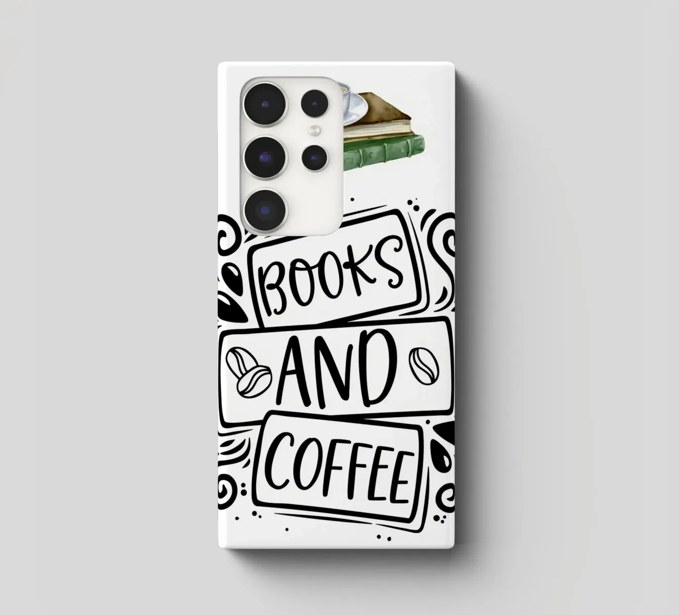 Books and Coffee samsung phone case by Aiden Garcia