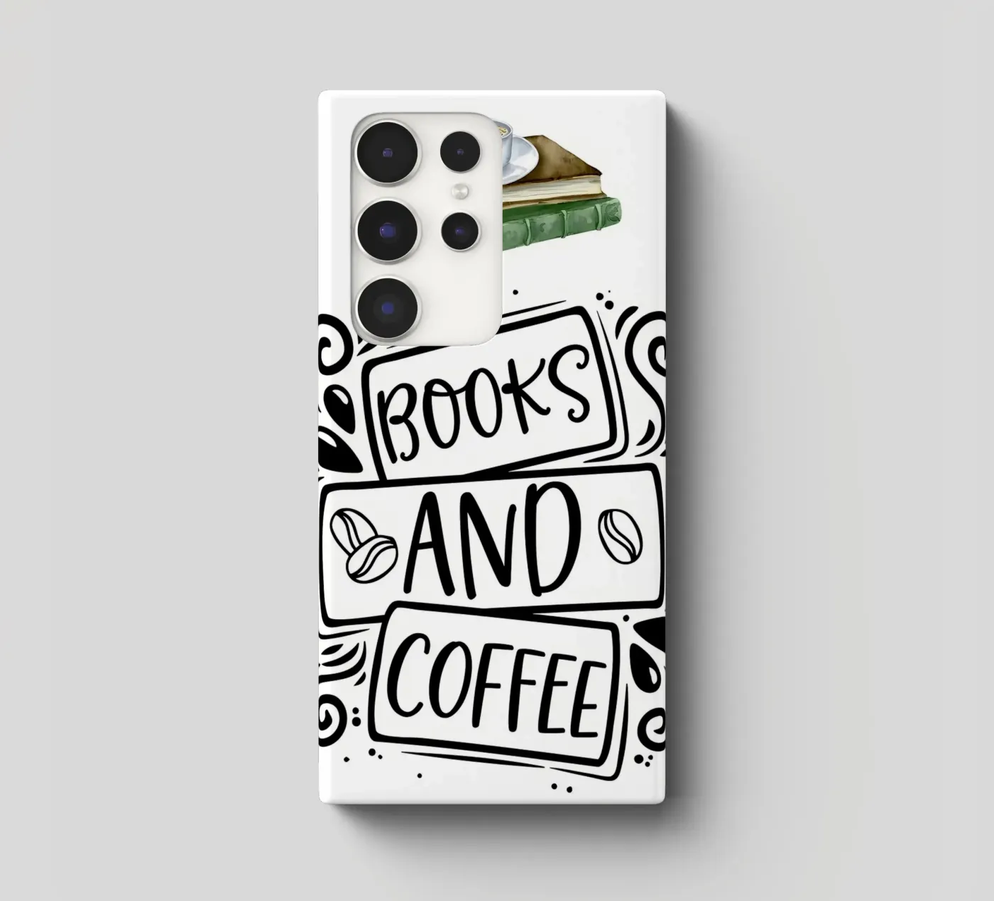 Books and Coffee samsung phone case by Aiden Garcia