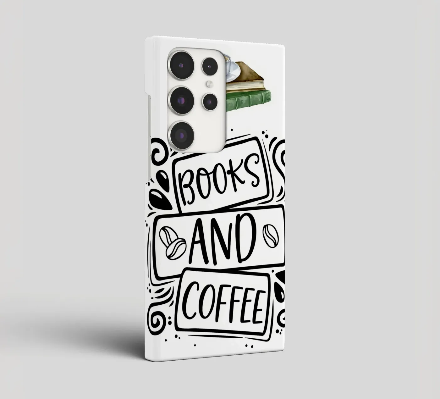 Books and Coffee samsung phone case by Aiden Garcia