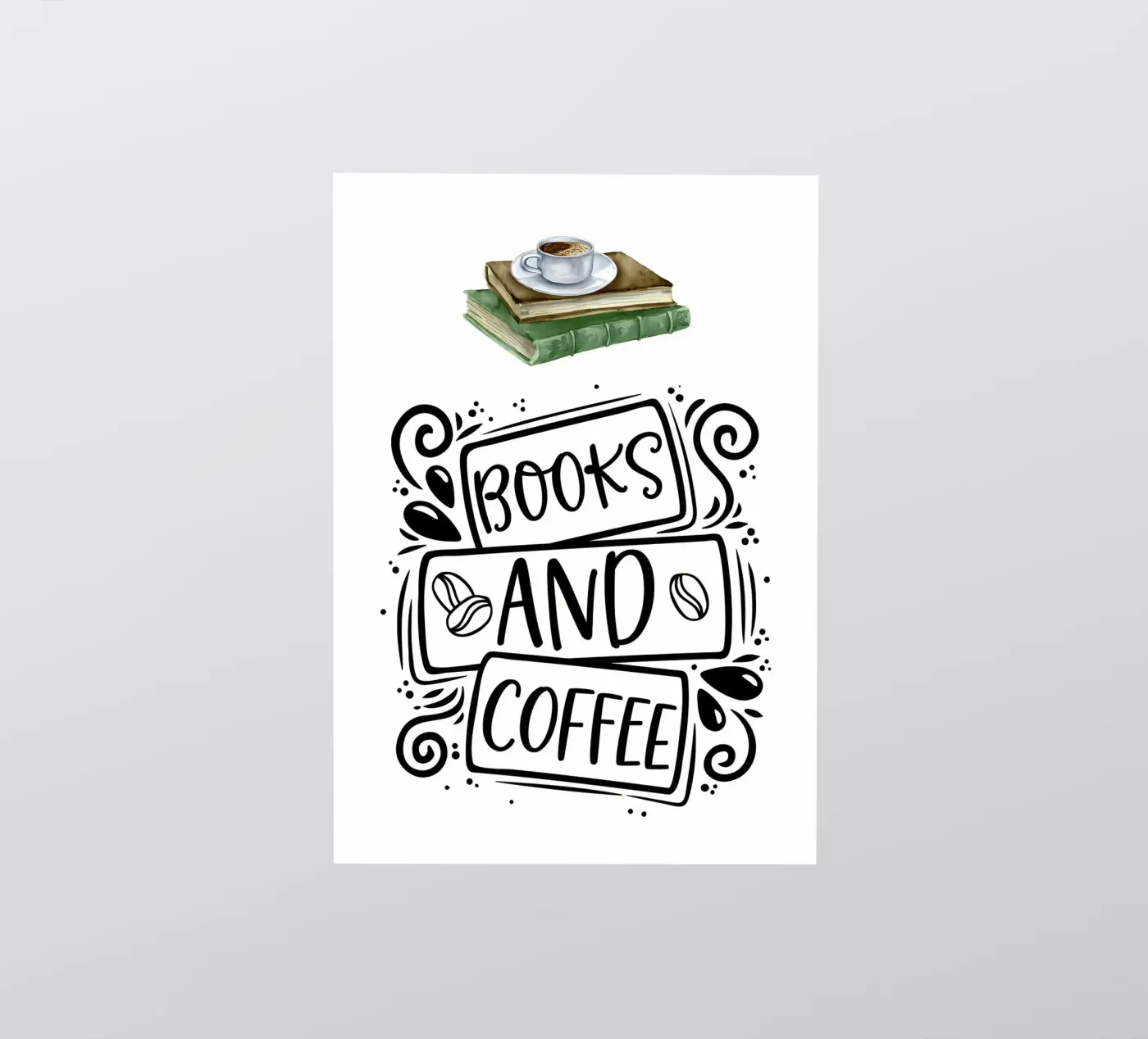 Books and Coffee sticker by Aiden Garcia