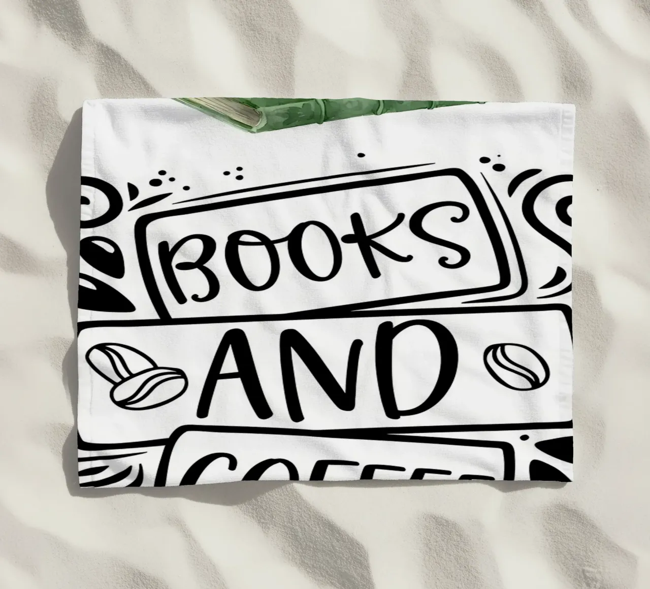 Libri e caffè telo mare da Aiden Garcia