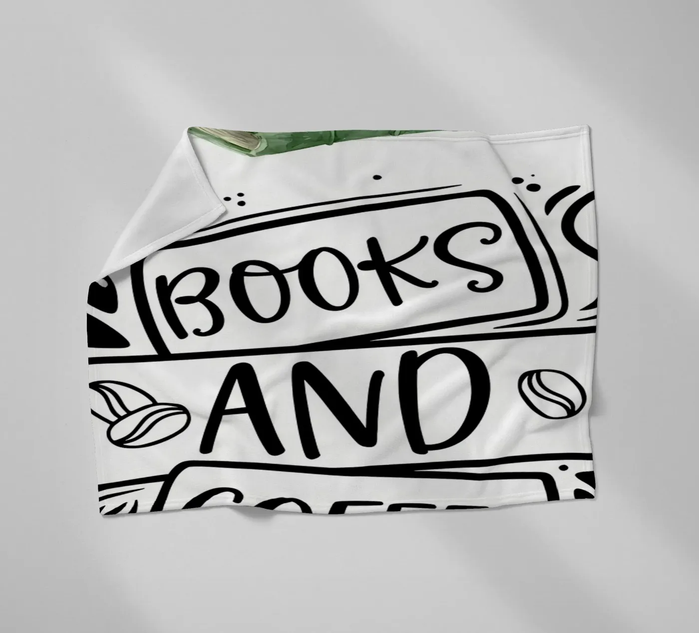 Boeken en koffie fleecedeken van Aiden Garcia