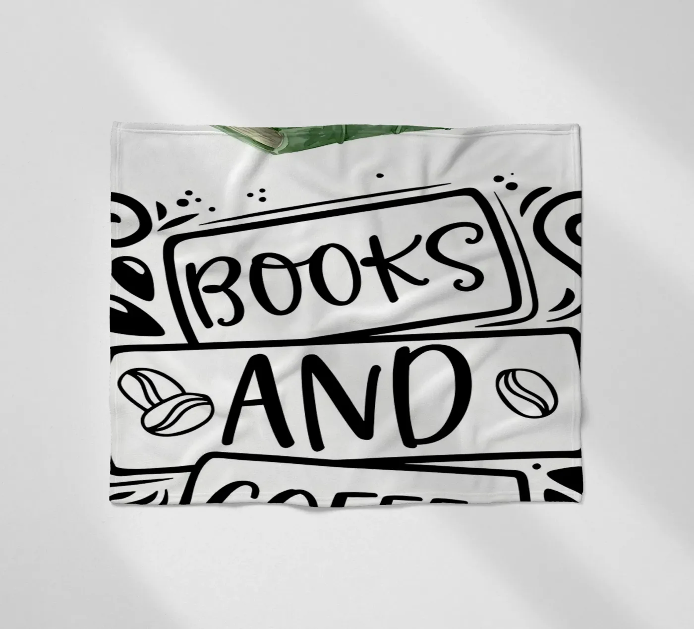 Boeken en koffie fleecedeken van Aiden Garcia