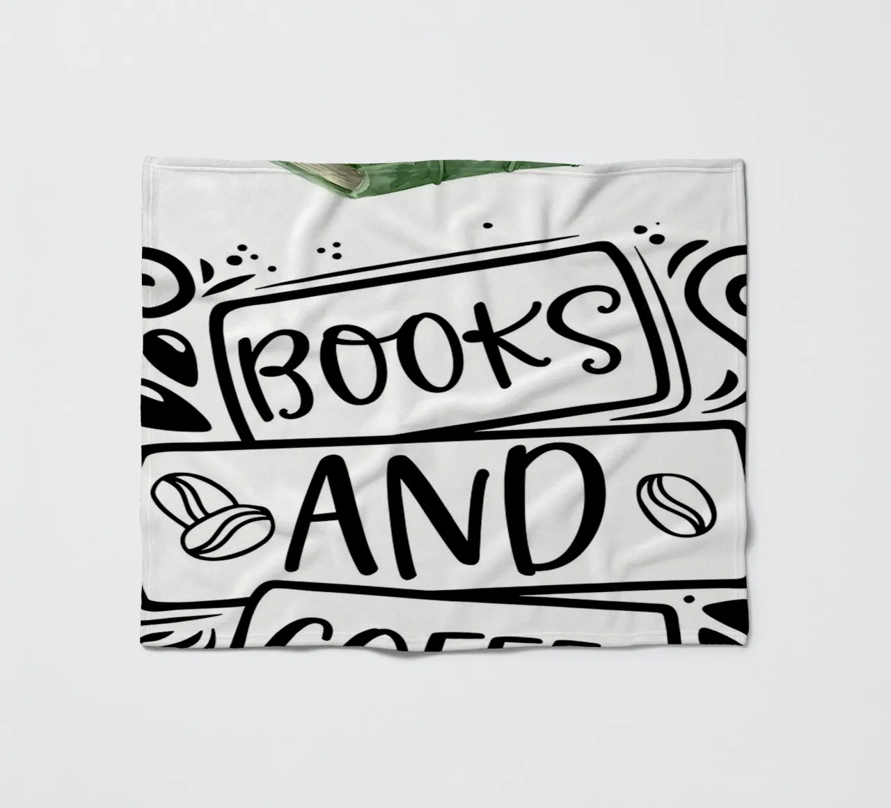 Libri e caffè coperta in pile da Aiden Garcia