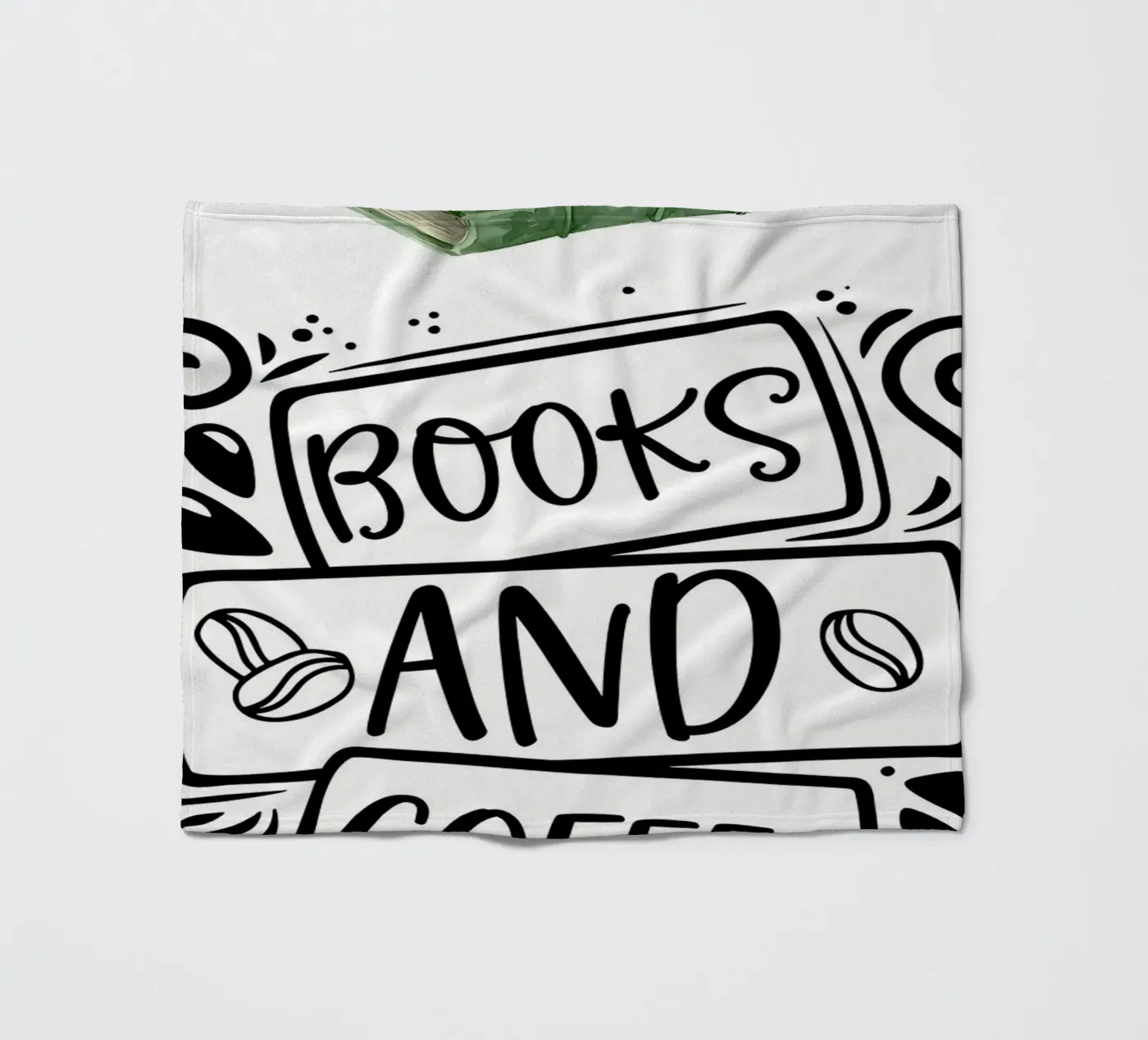 Boeken en koffie fleecedeken van Aiden Garcia