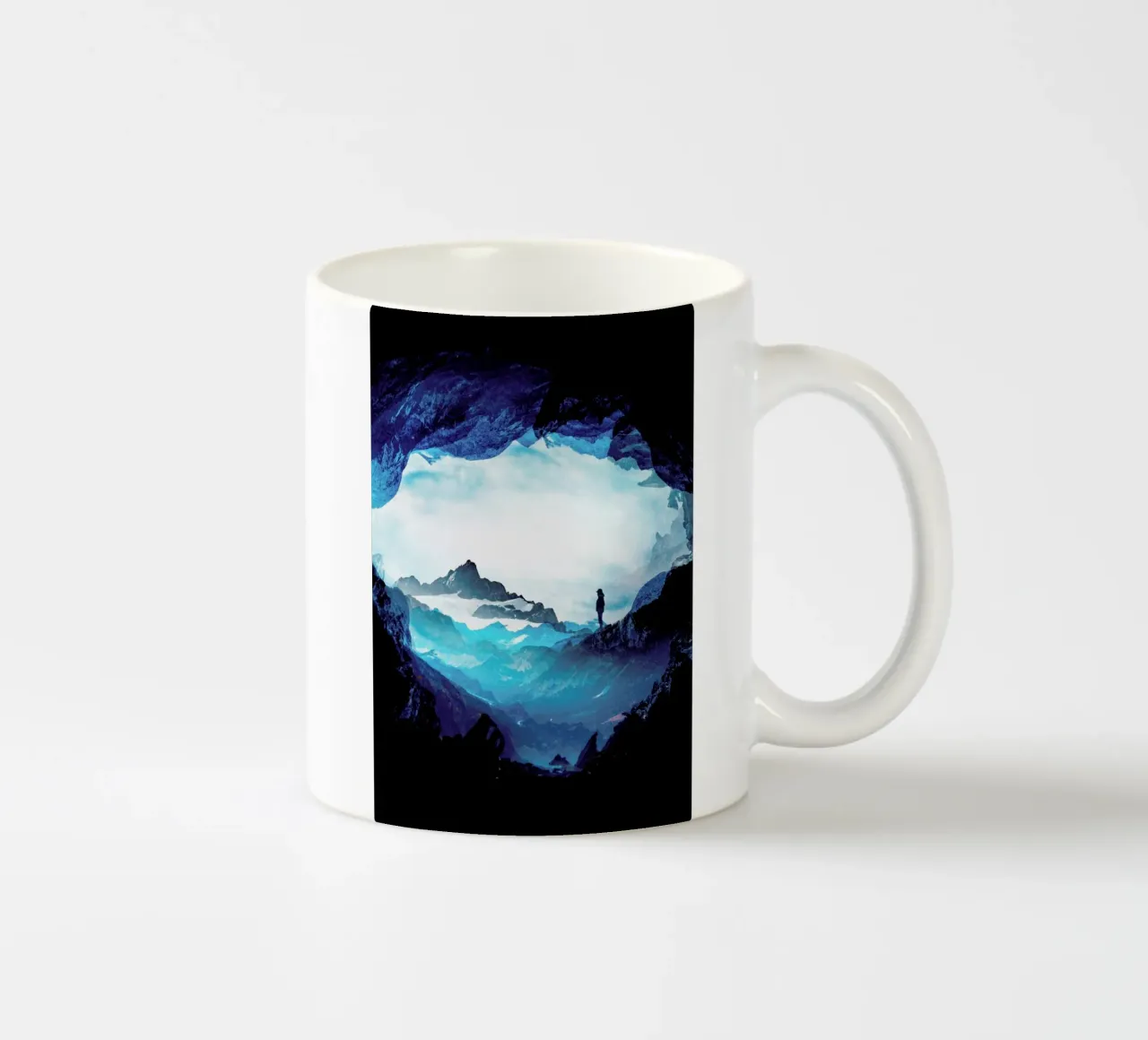 Blue Misty Mountains tazza in ceramica da Stoian Hitrov