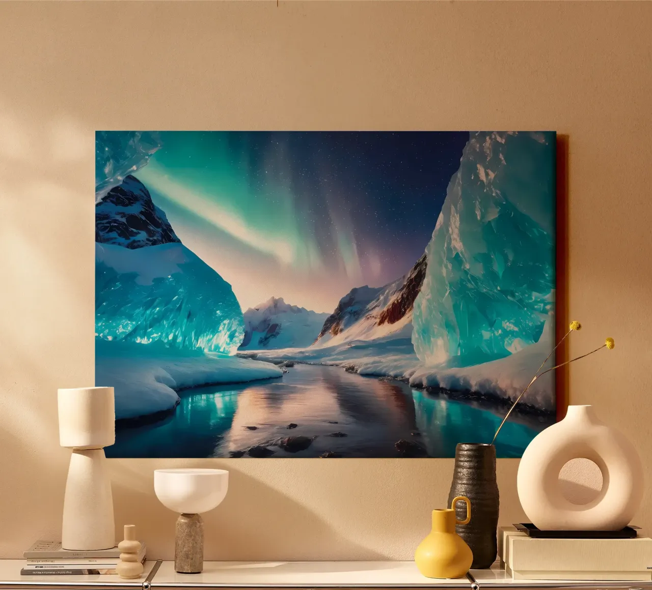 Fiume glaciale tela con Cornice a cassetta da Matthew Katz