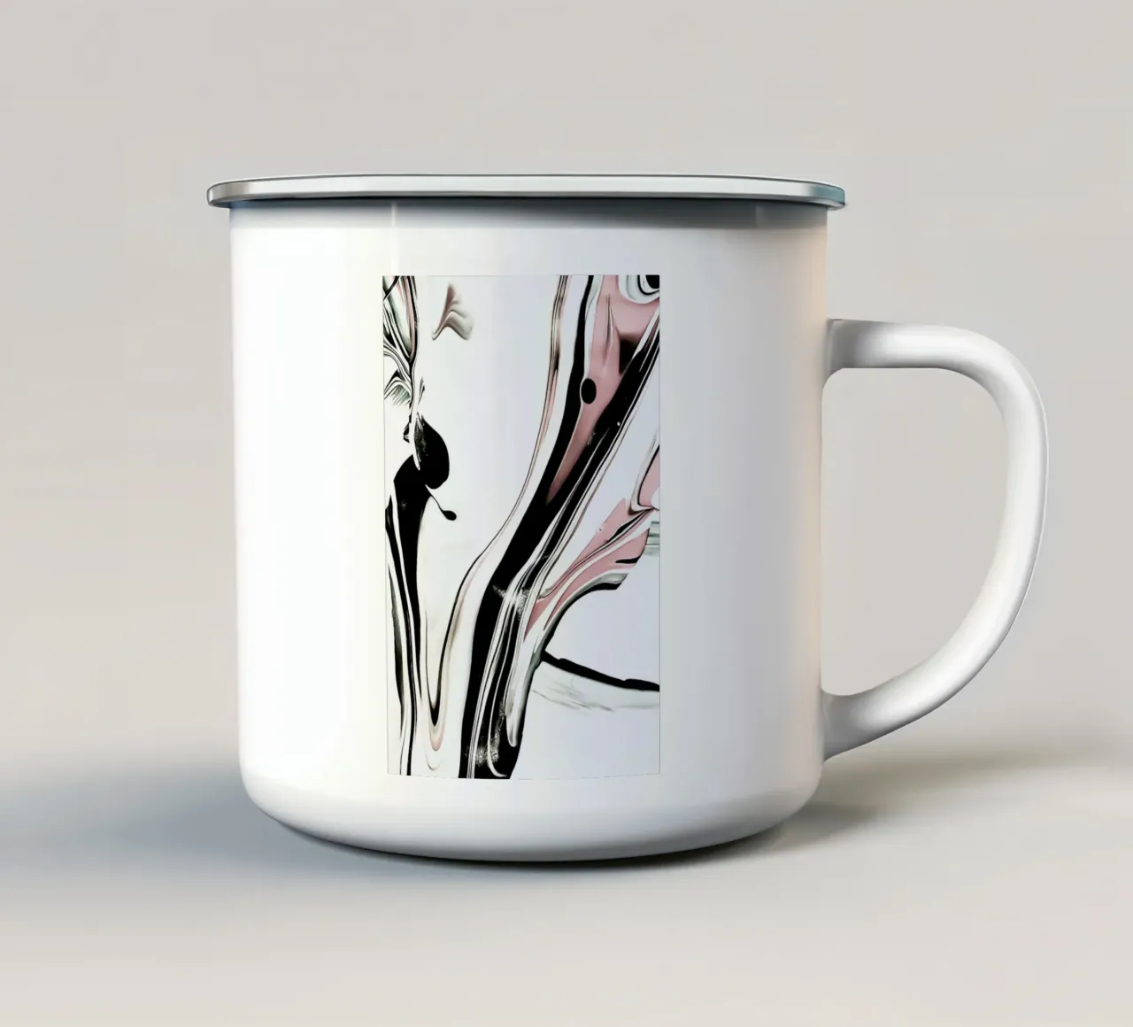 Abstract Blurry Pastels tazza in smalto da Babett Schultze