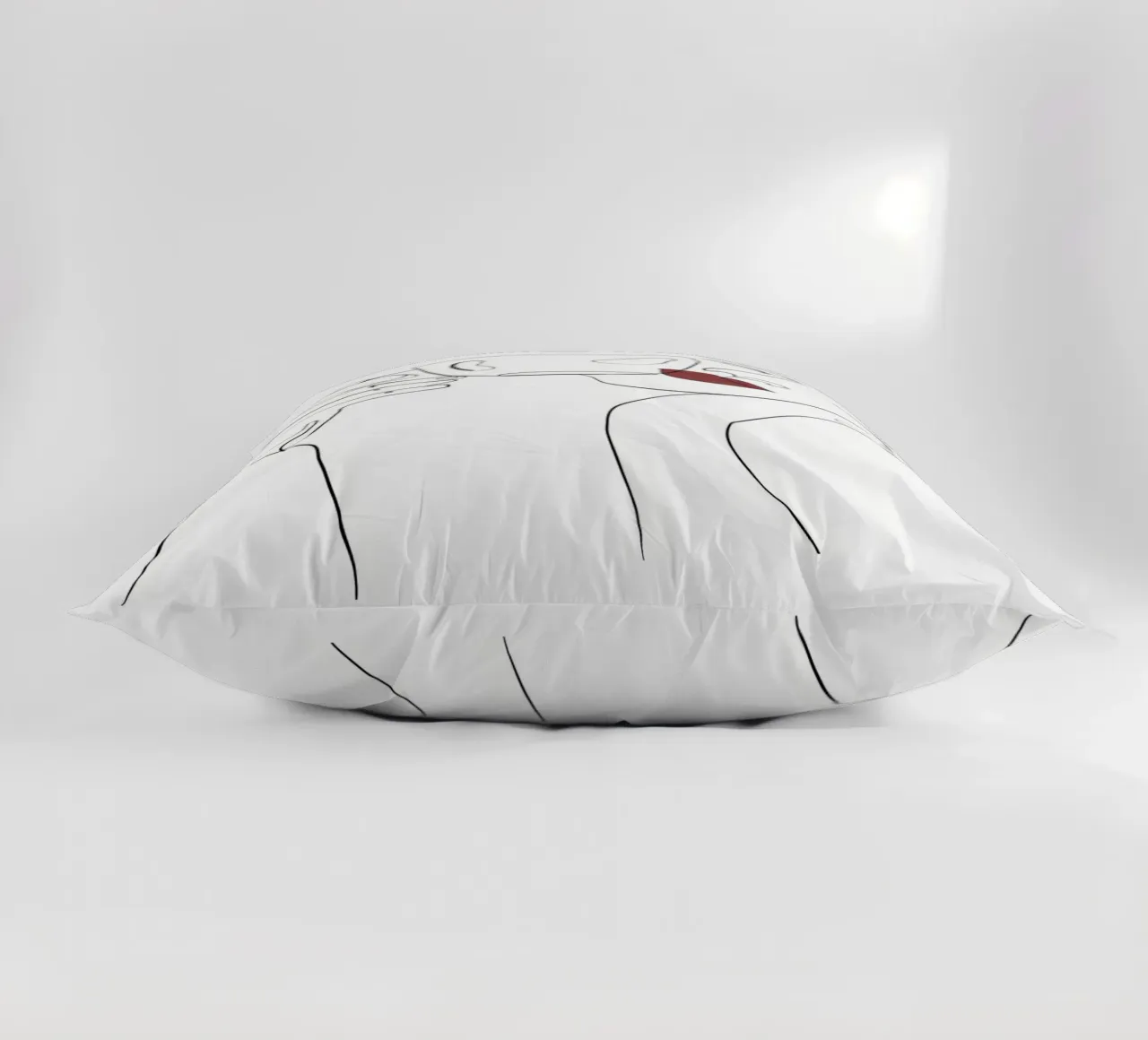 Donna con tazza di caffè in mano cuscino da Aiden Garcia