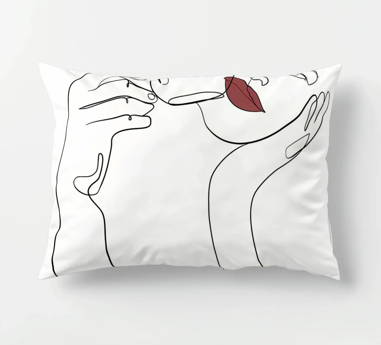 Donna con tazza di caffè in mano cuscino da Aiden Garcia