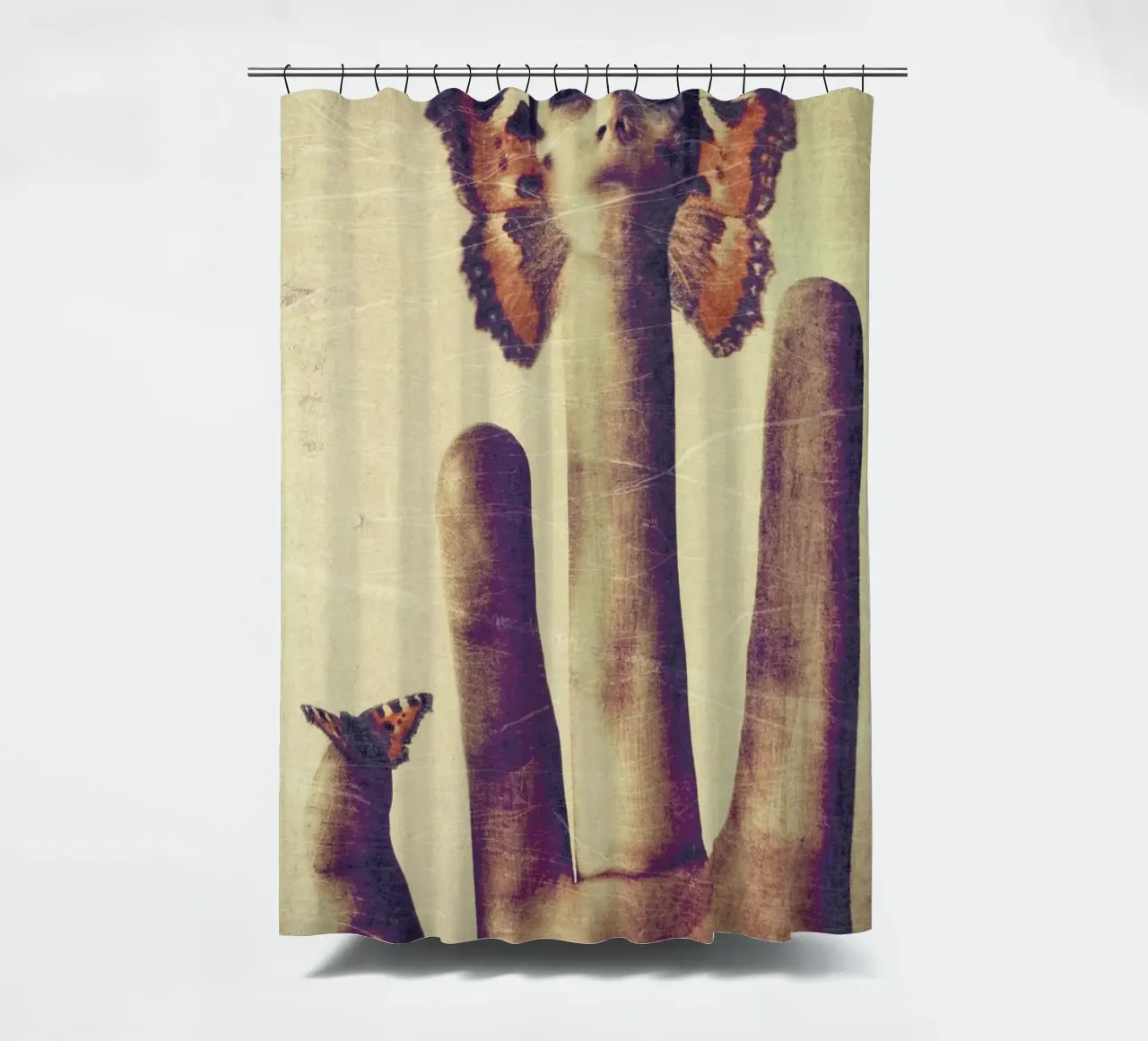 Prisoner shower curtain by Elisabeth Fredriksson