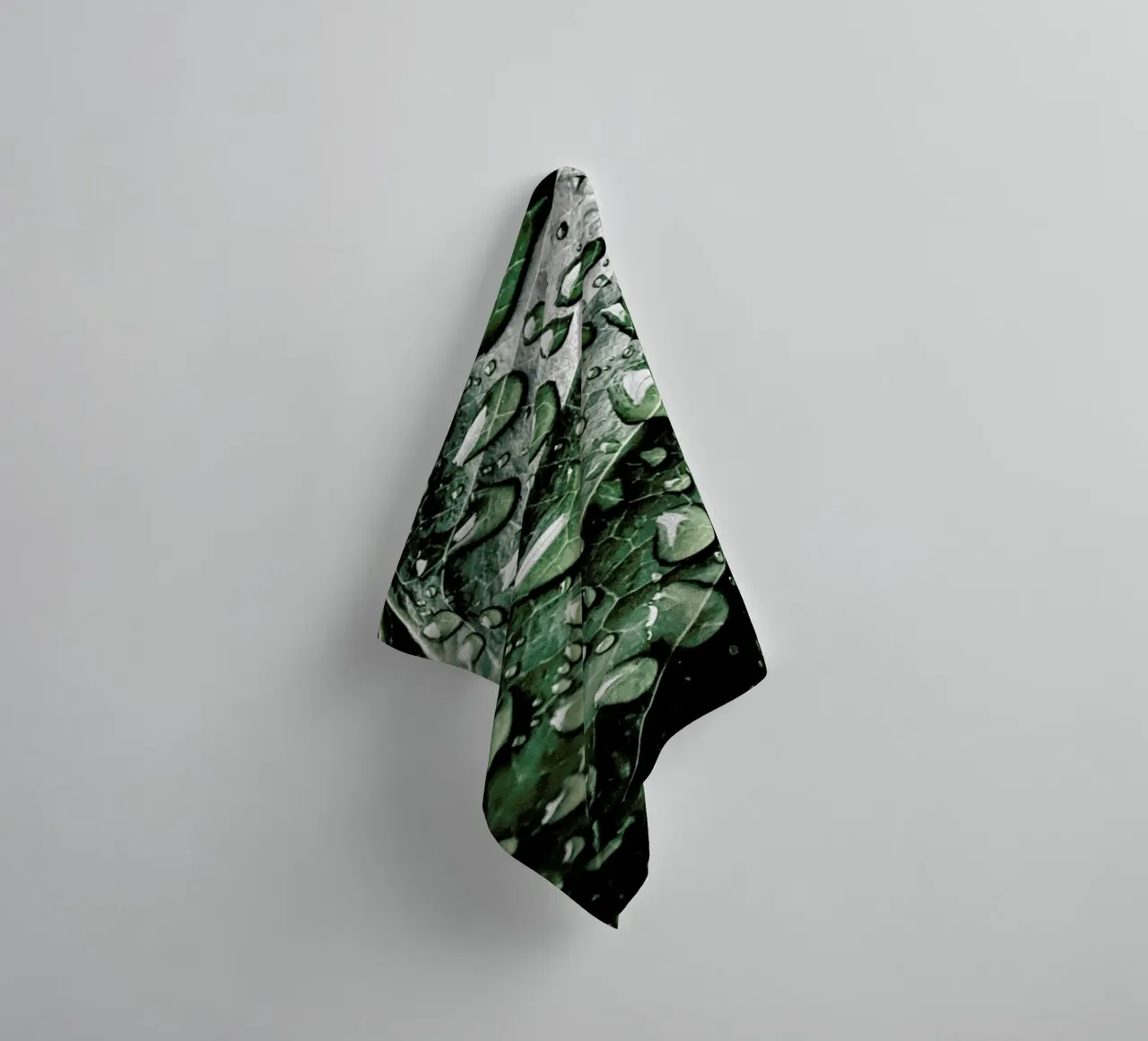 Droplets On Leaves towel by Flora & Fauna