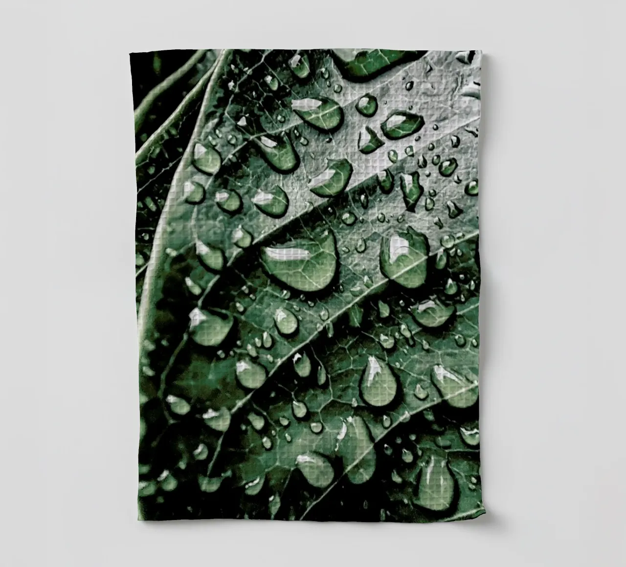 Droplets On Leaves canovaccio da cucina da Flora & Fauna