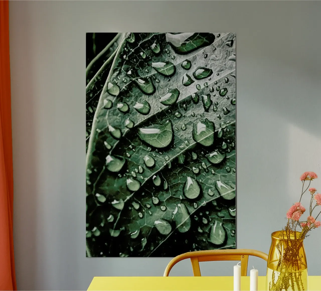 Droplets On Leaves poster da Flora & Fauna