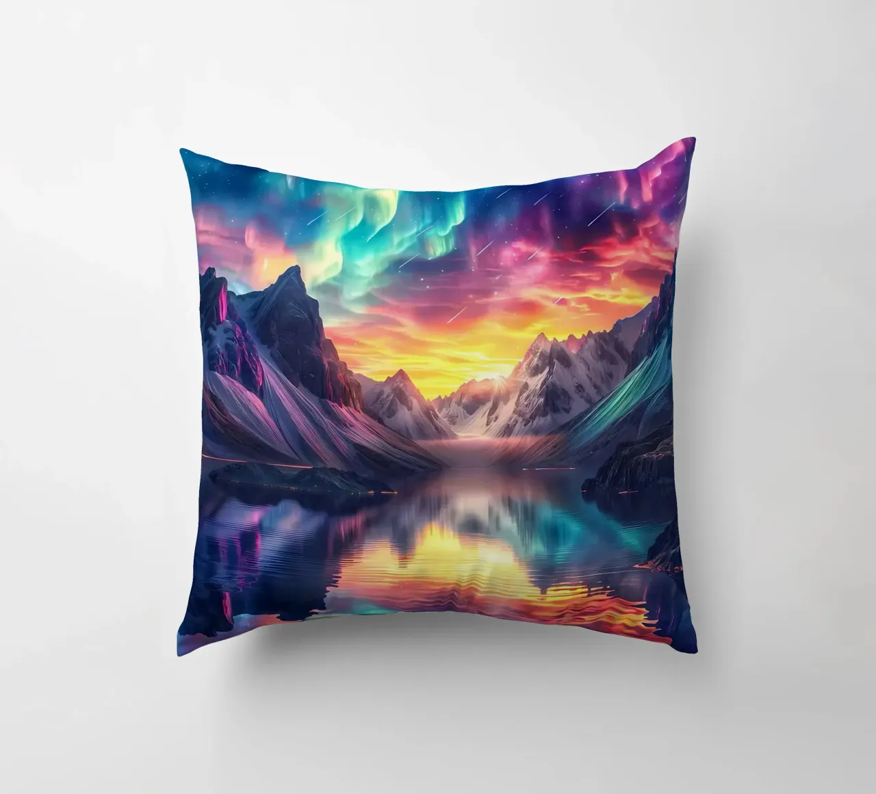 nature aurora borealis cuscino da Matthew Katz