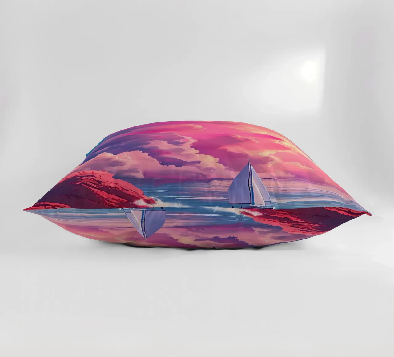Tramonto a vela Nuvole rosa cuscino da Bartosz Powalka