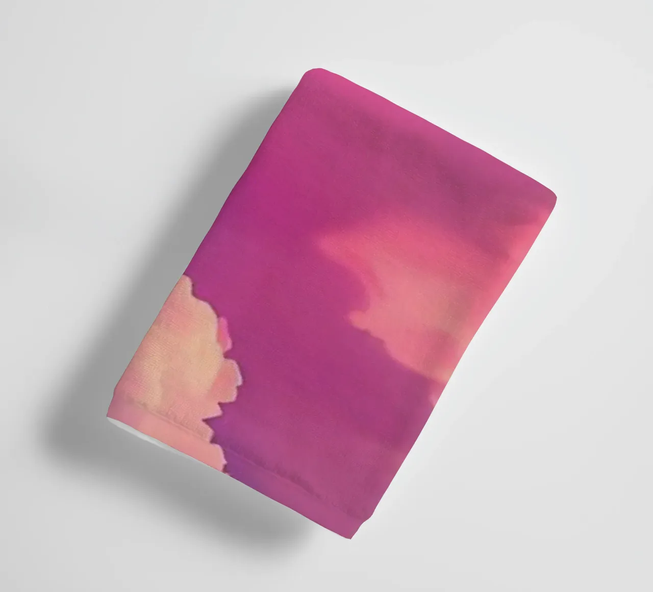 Sunset Sailing Pink Clouds towel by Bartosz Powalka