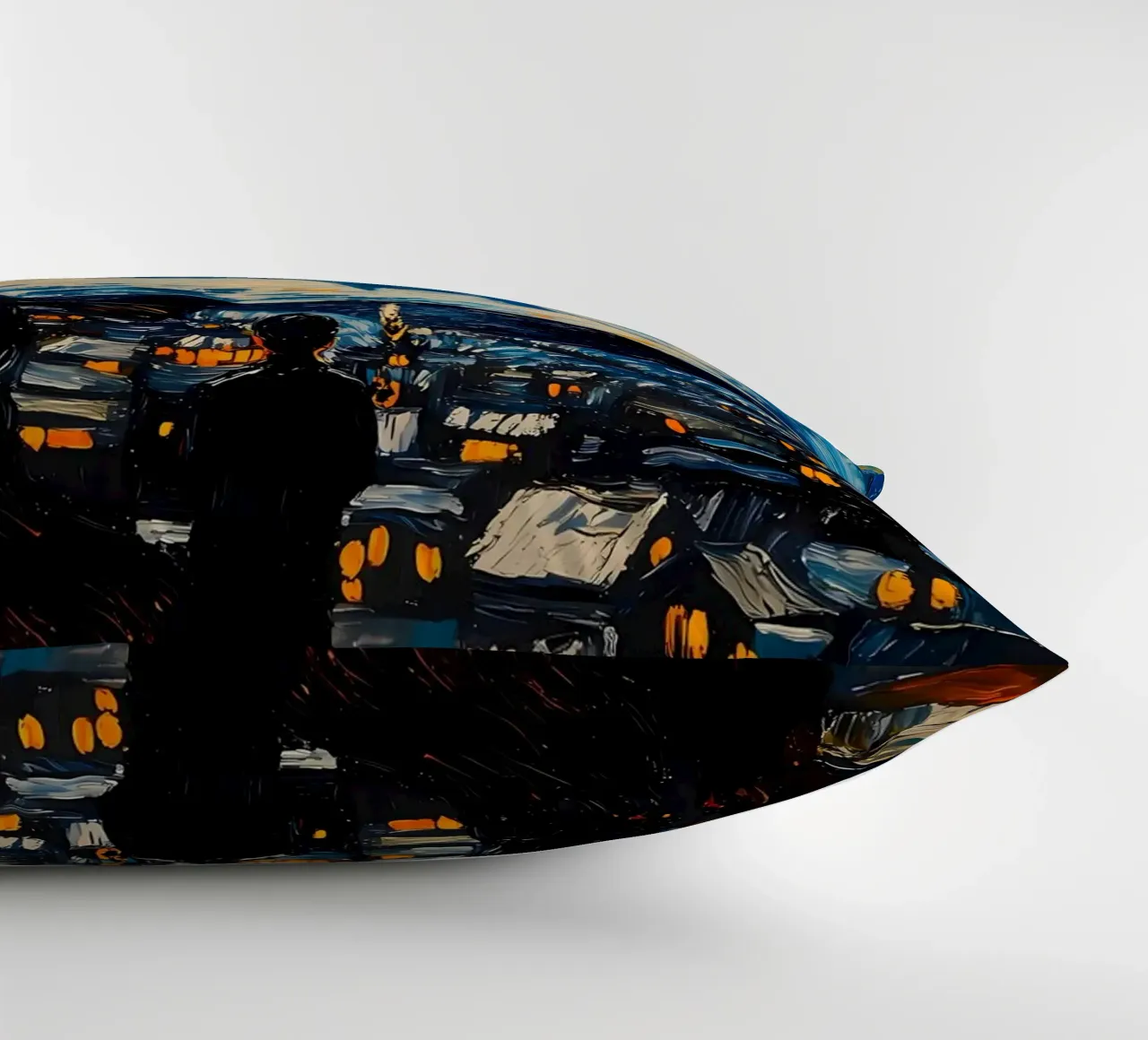 Starry Night Painting decorative cushion by Adrian Patel