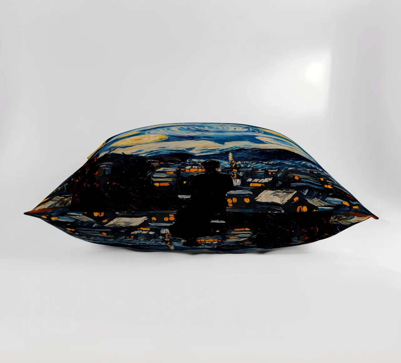 Starry Night Painting decorative cushion by Adrian Patel