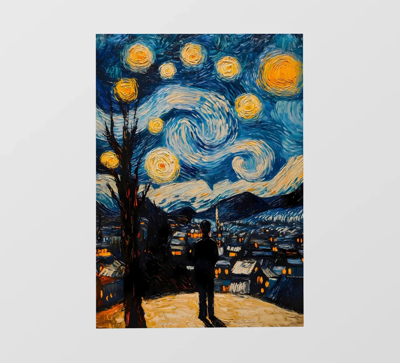 Pittura di notte stellata pellicola backlit da Adrian Patel