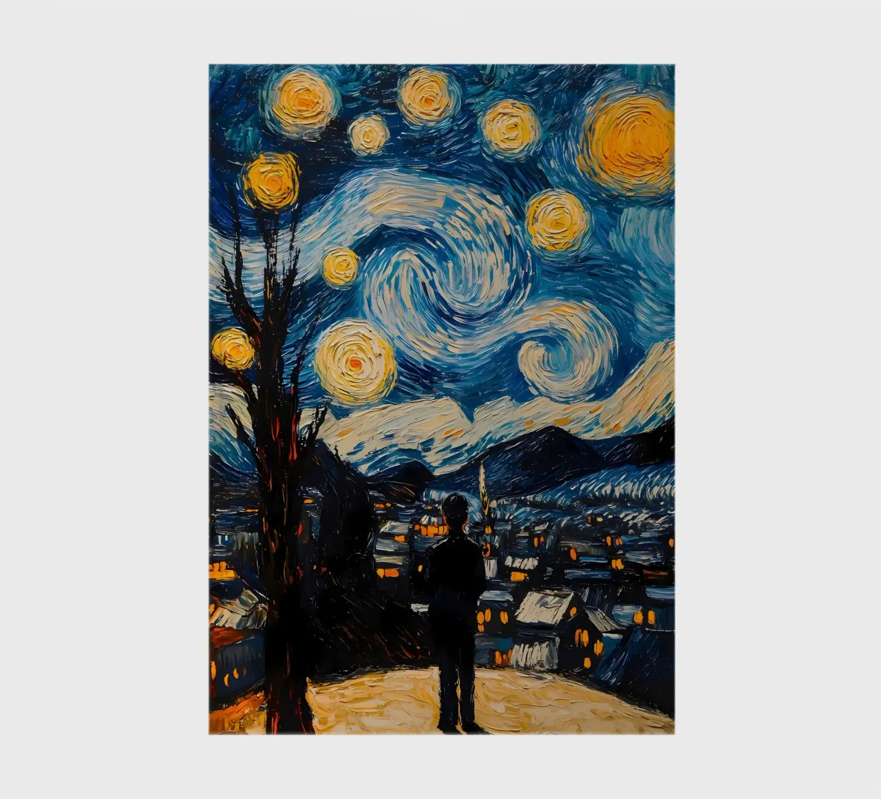 Starry Night Painting notebook by Adrian Patel