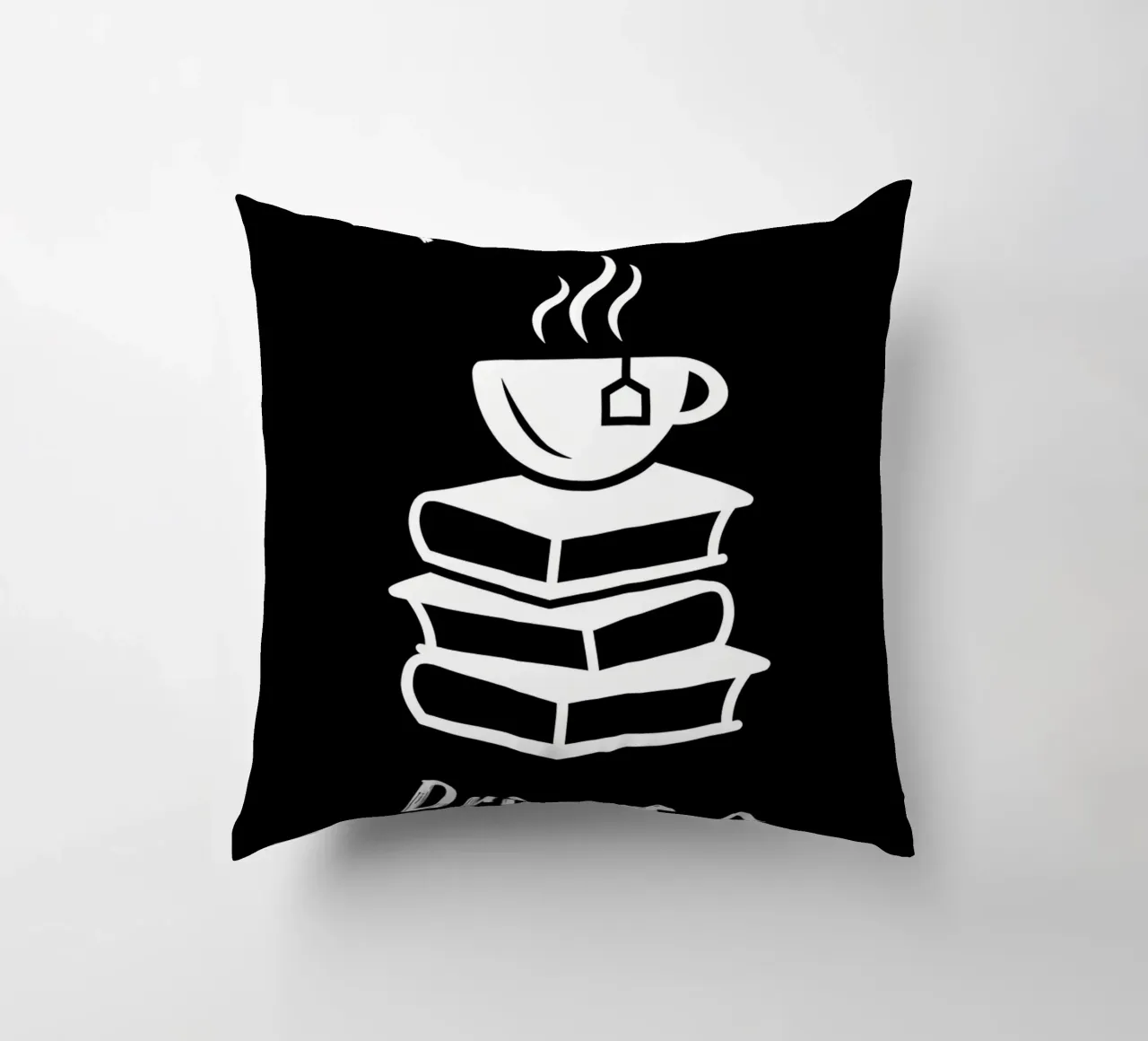 Leggere libri bere tè Regalo cuscino da Aiden Garcia