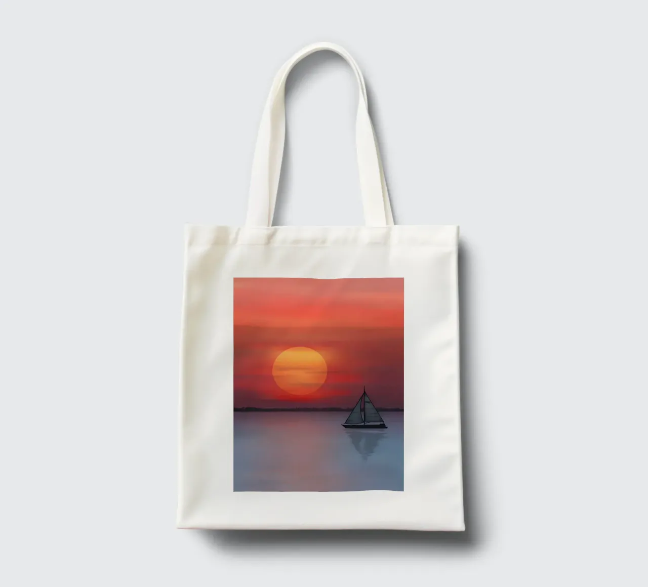 Sonnenuntergang 3 Jutebeutel von Bartosz Powalka