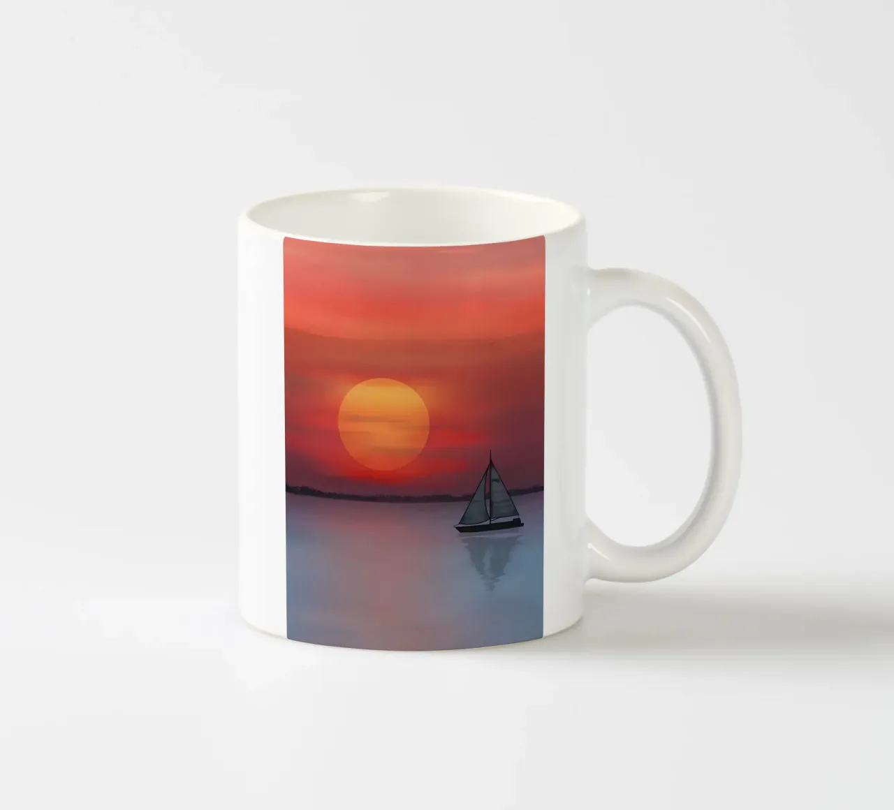Tramonto 3 tazza in ceramica da Bartosz Powalka
