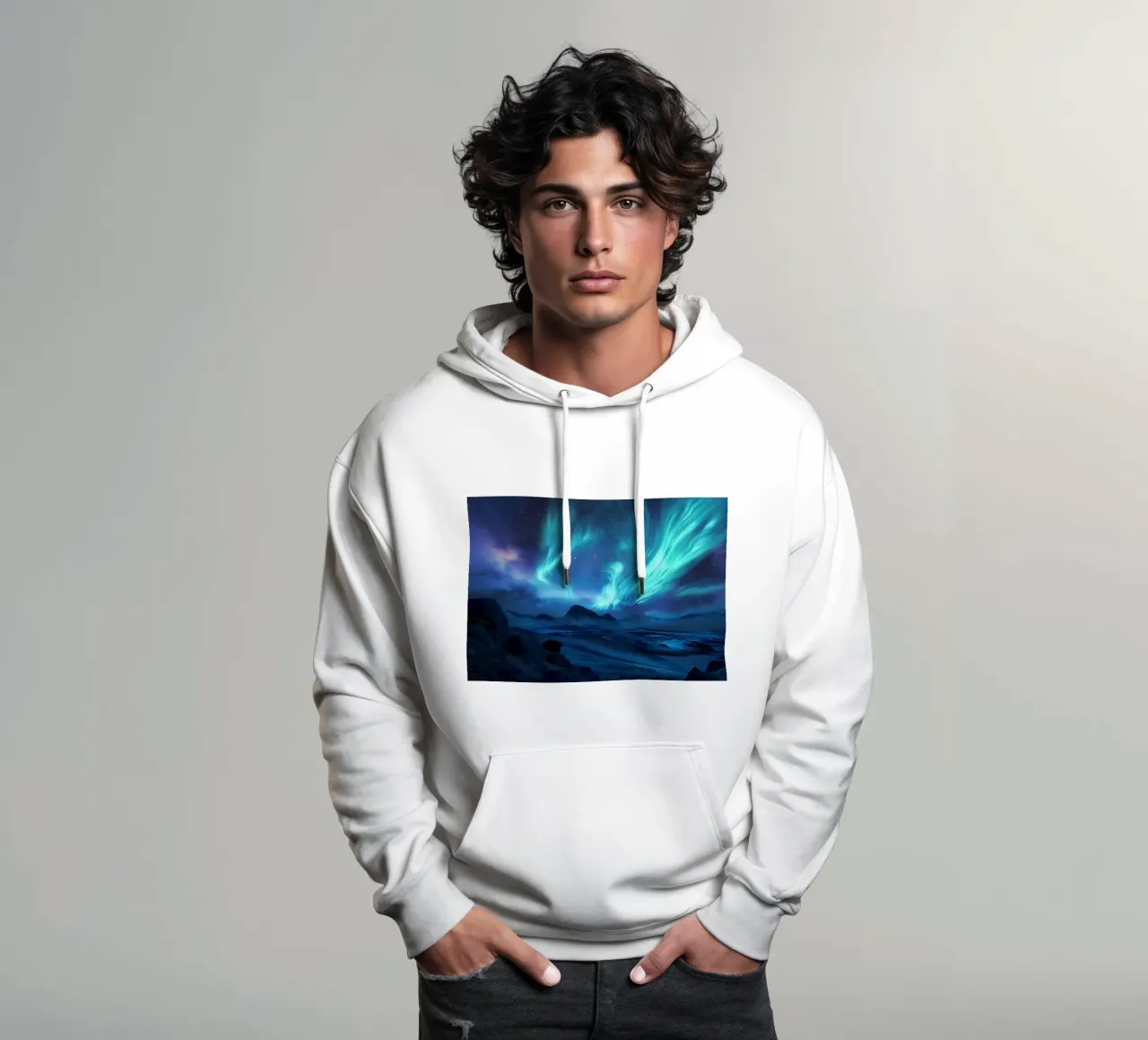 L'aurora boreale felpa con cappuccio da Matthew Katz
