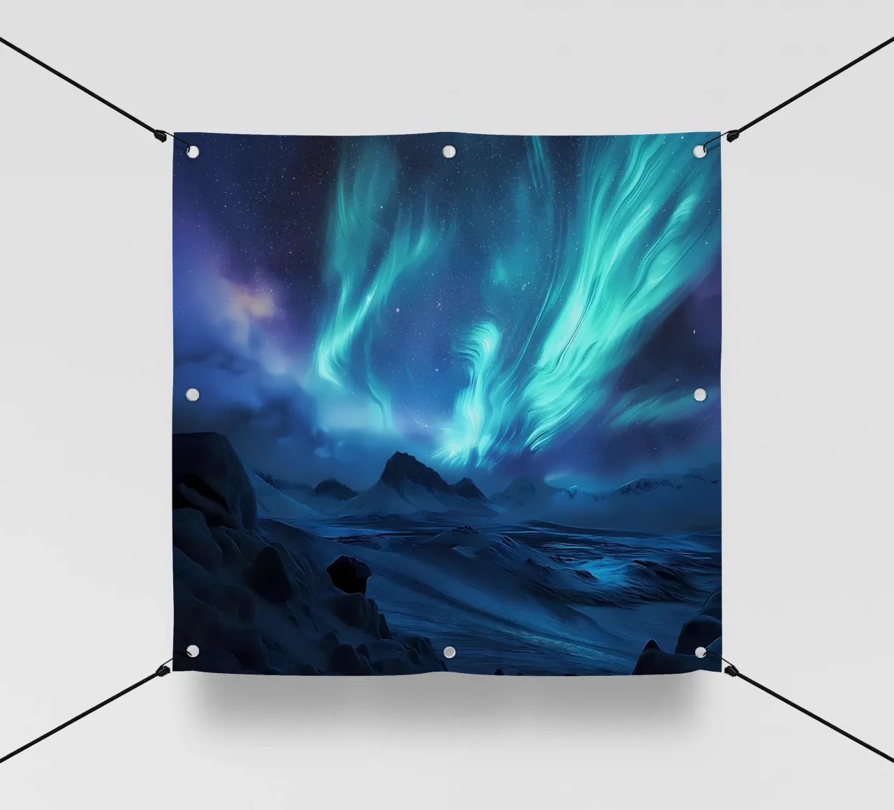 L'aurora boreale telo in pvc da Matthew Katz