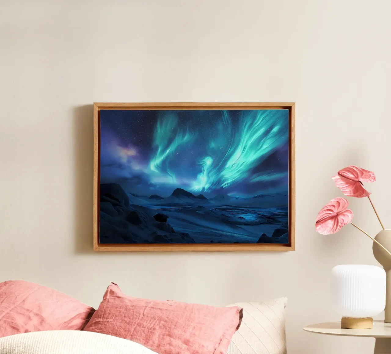 L'aurora boreale tela da Matthew Katz