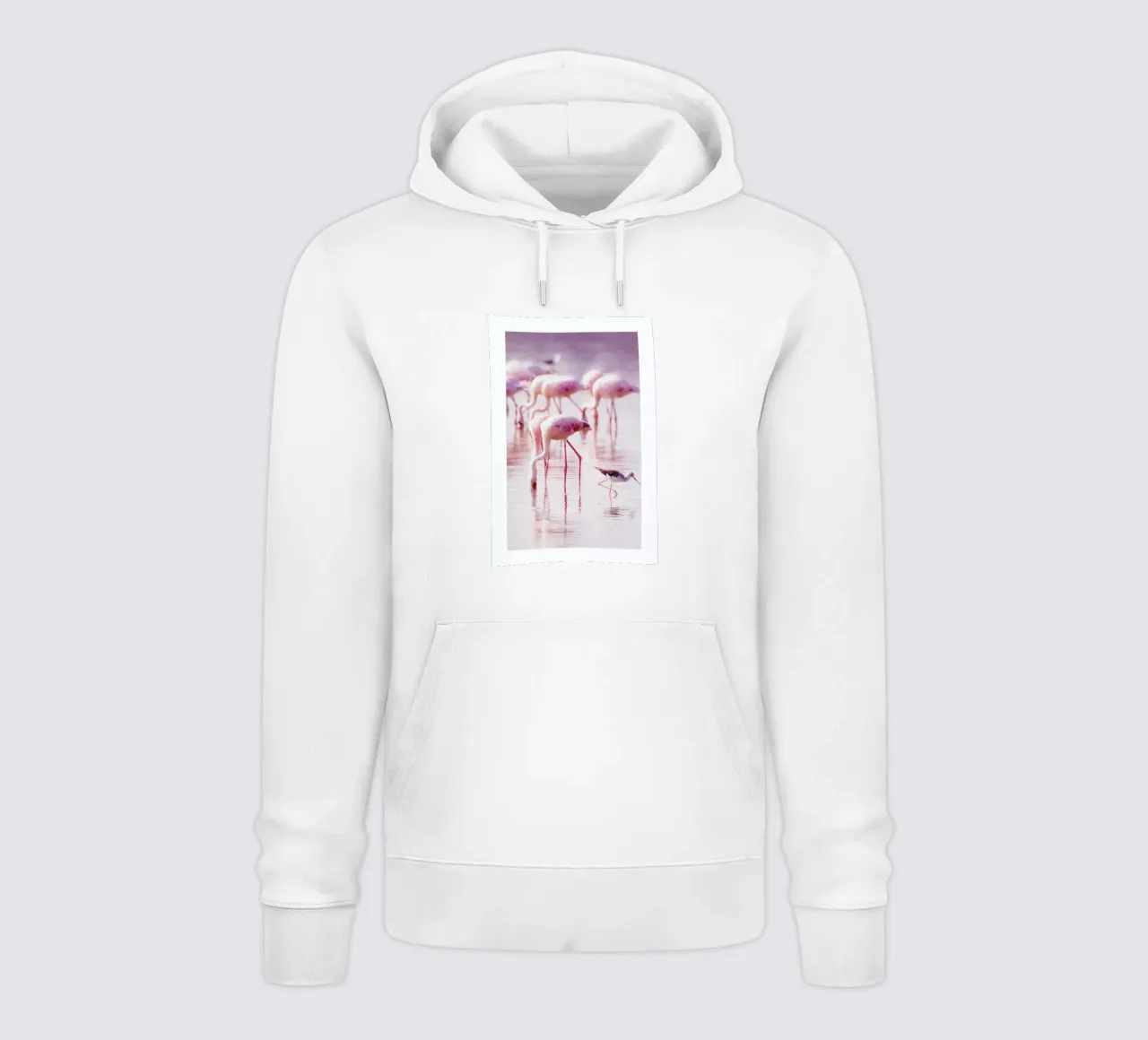 Flamingos in the Shallow felpa con cappuccio da Natural Kingdom