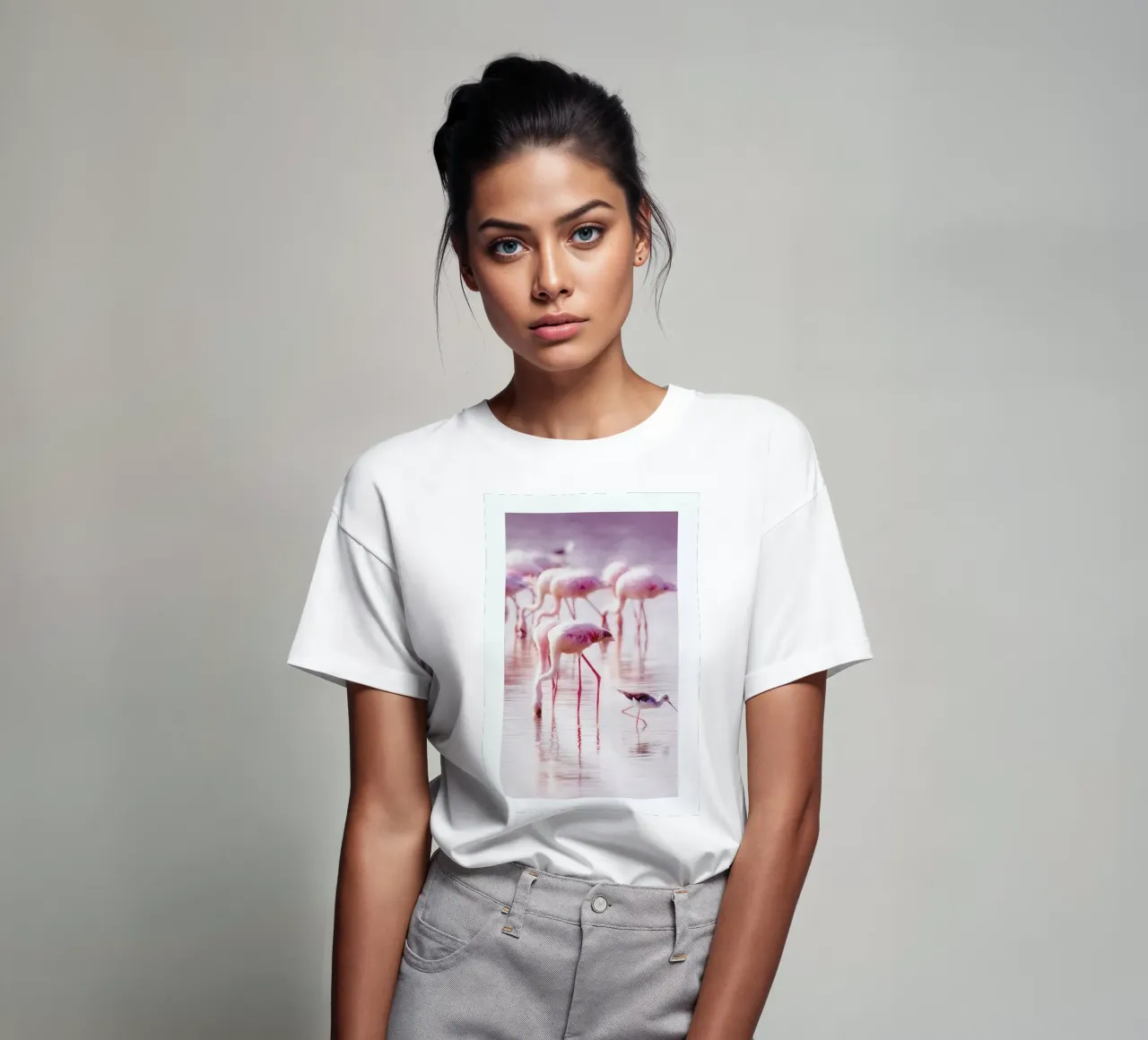 Flamingos in the Shallow t-shirt da Natural Kingdom