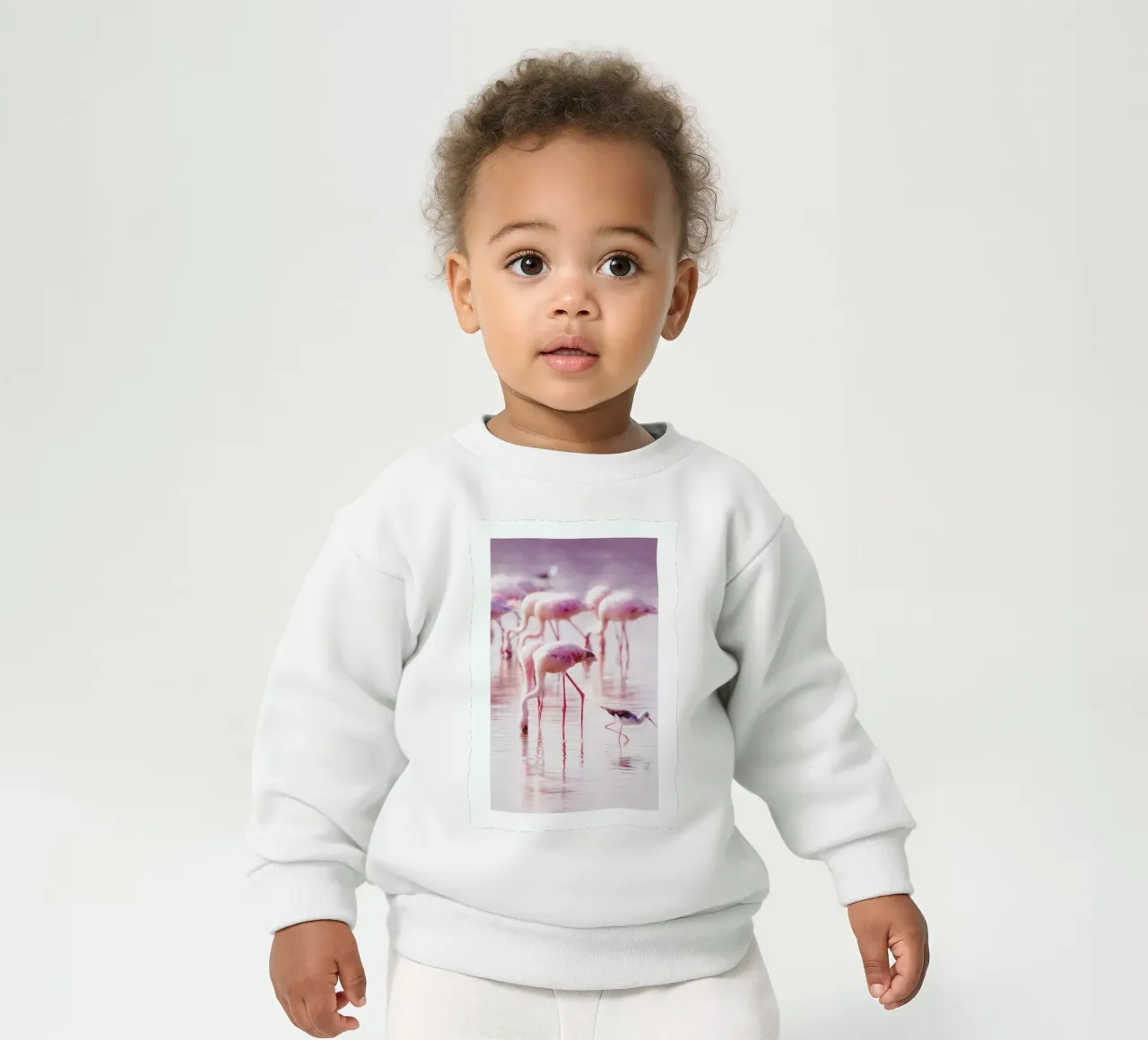 Flamingos in the Shallow felpa neonato da Natural Kingdom