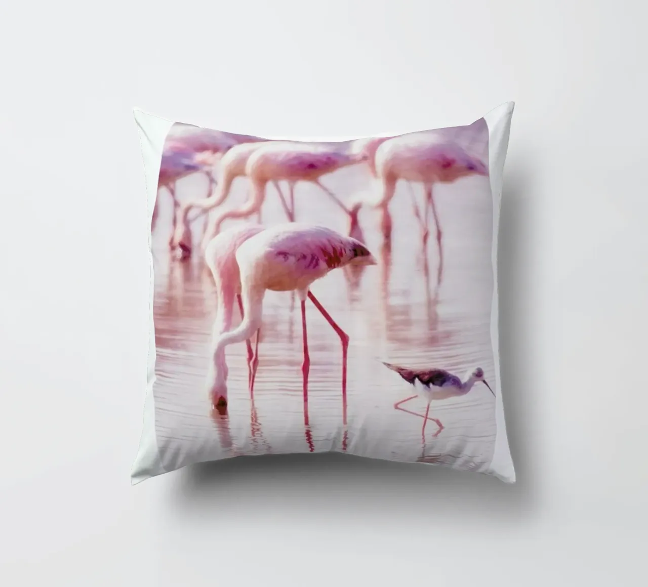 Flamingos in the Shallow cuscino da Natural Kingdom