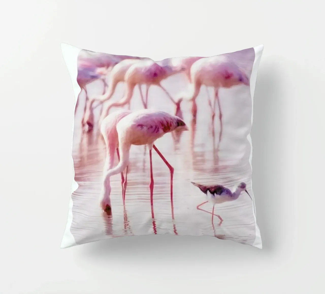 Flamingos in the Shallow cuscino da Natural Kingdom