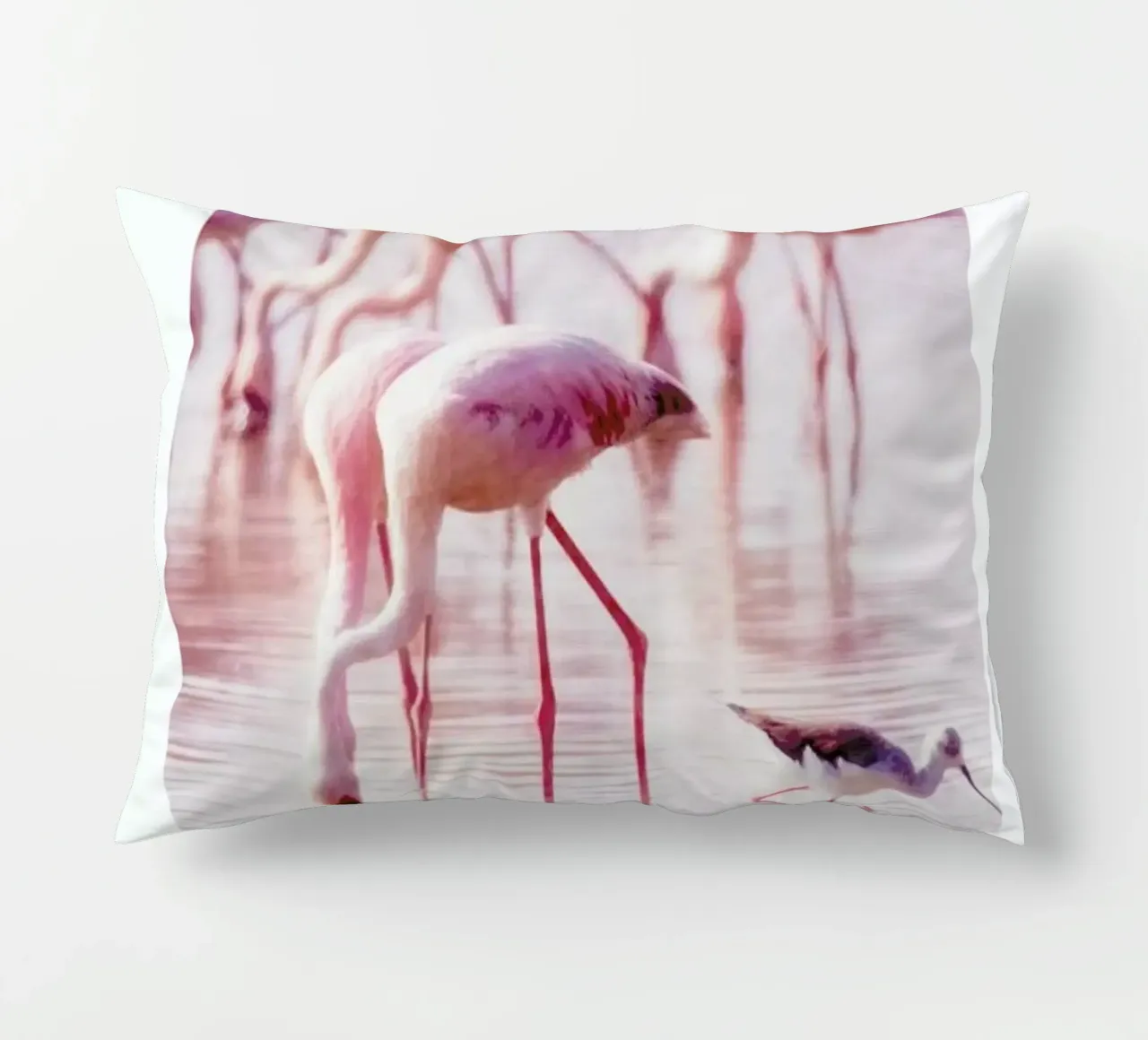 Flamingos in the Shallow cuscino da Natural Kingdom