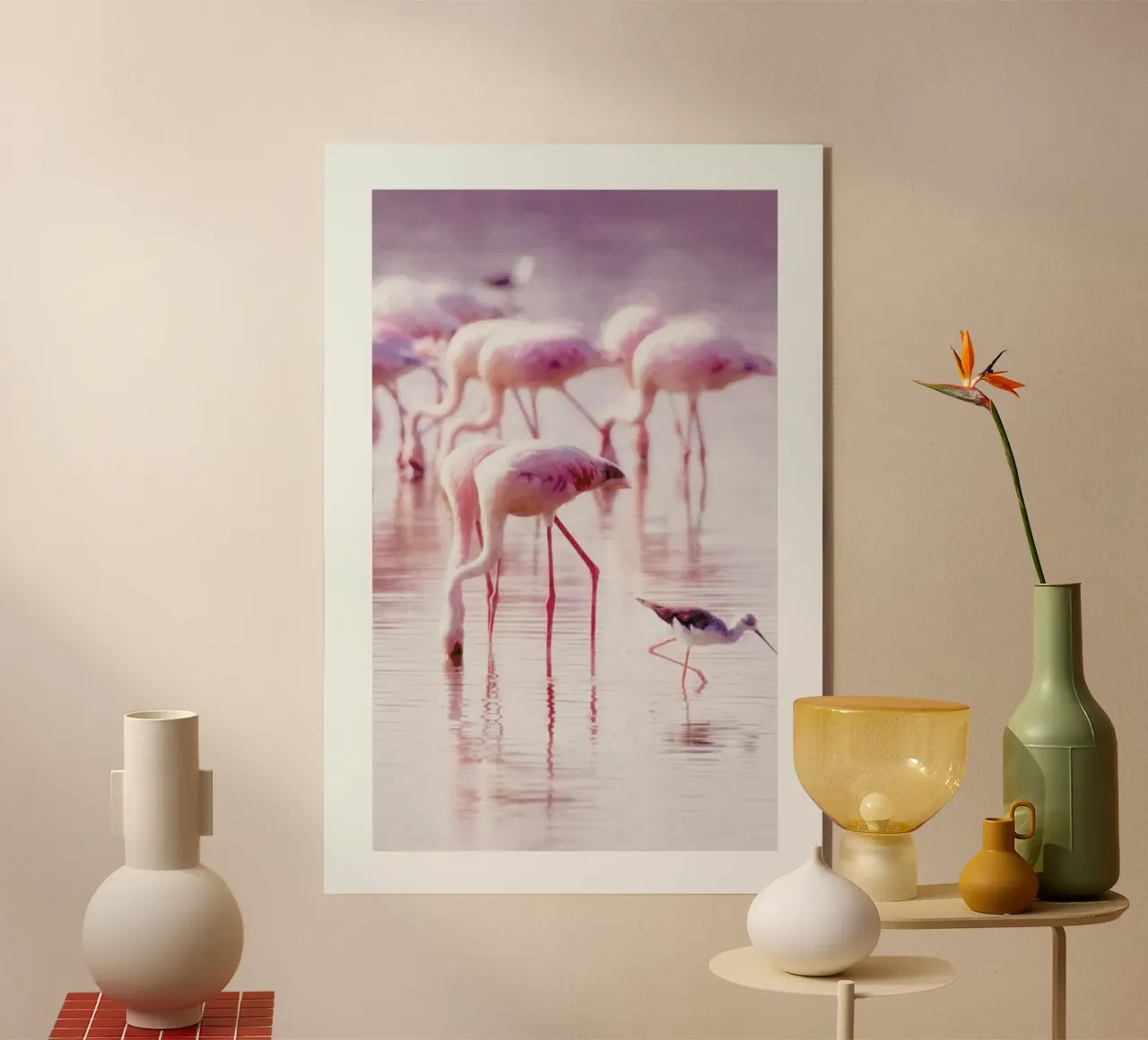 Flamingos in the Shallow plexiglass da Natural Kingdom