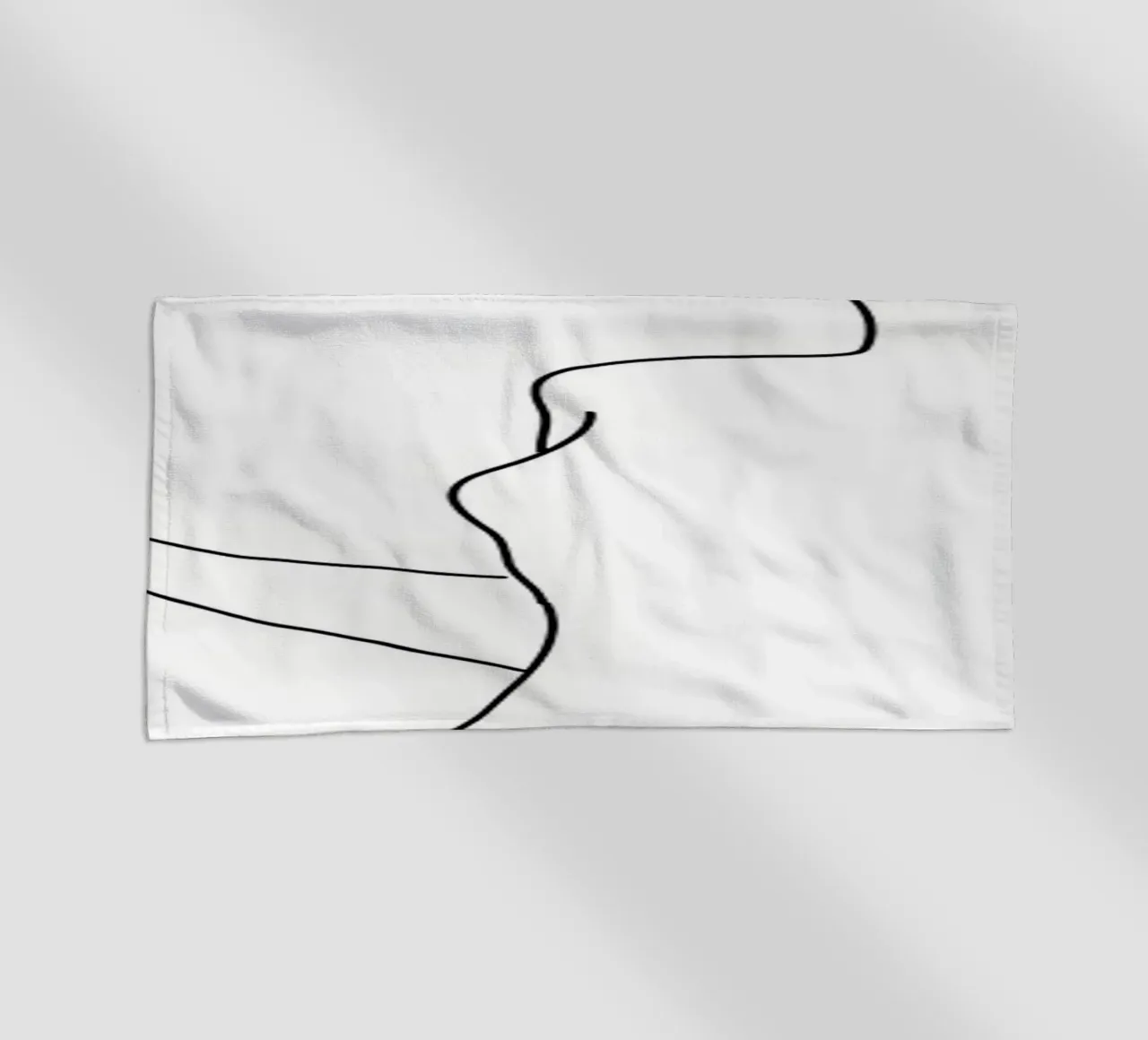 Corpo di donna una linea d'arte telo mare da Aiden Garcia