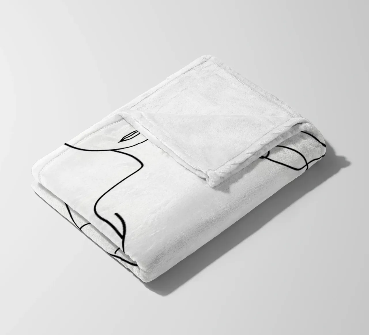 Corpo di donna una linea d'arte coperta in pile da Aiden Garcia