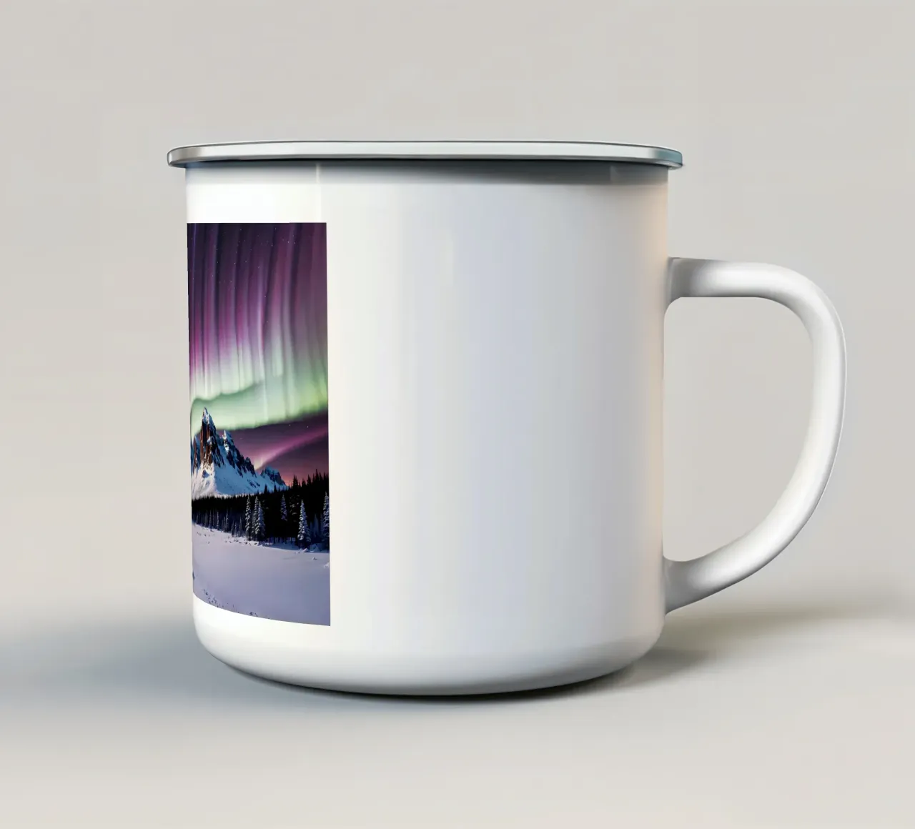 L'aurora boreale tazza in smalto da Matthew Katz